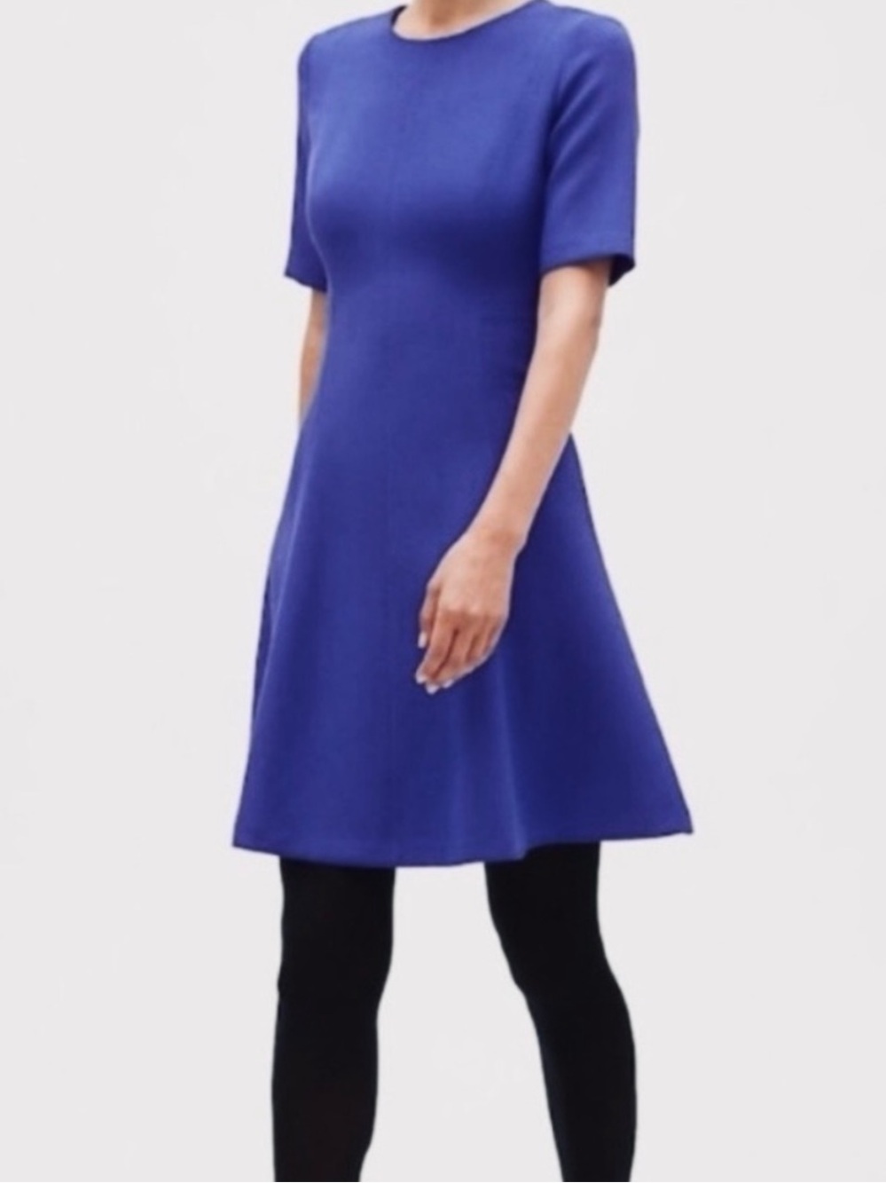 NEVER WORN BANANA REPUBLIC PANEL FIT & FLARE DRESS ALMOST ELBOW SLEEVE 8